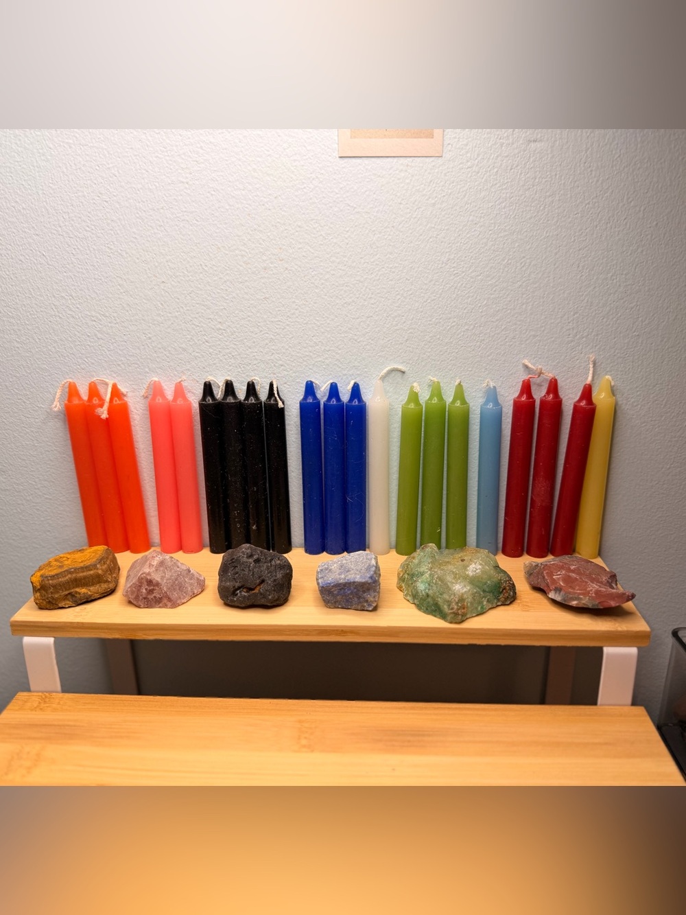 Candle and Crystal Set